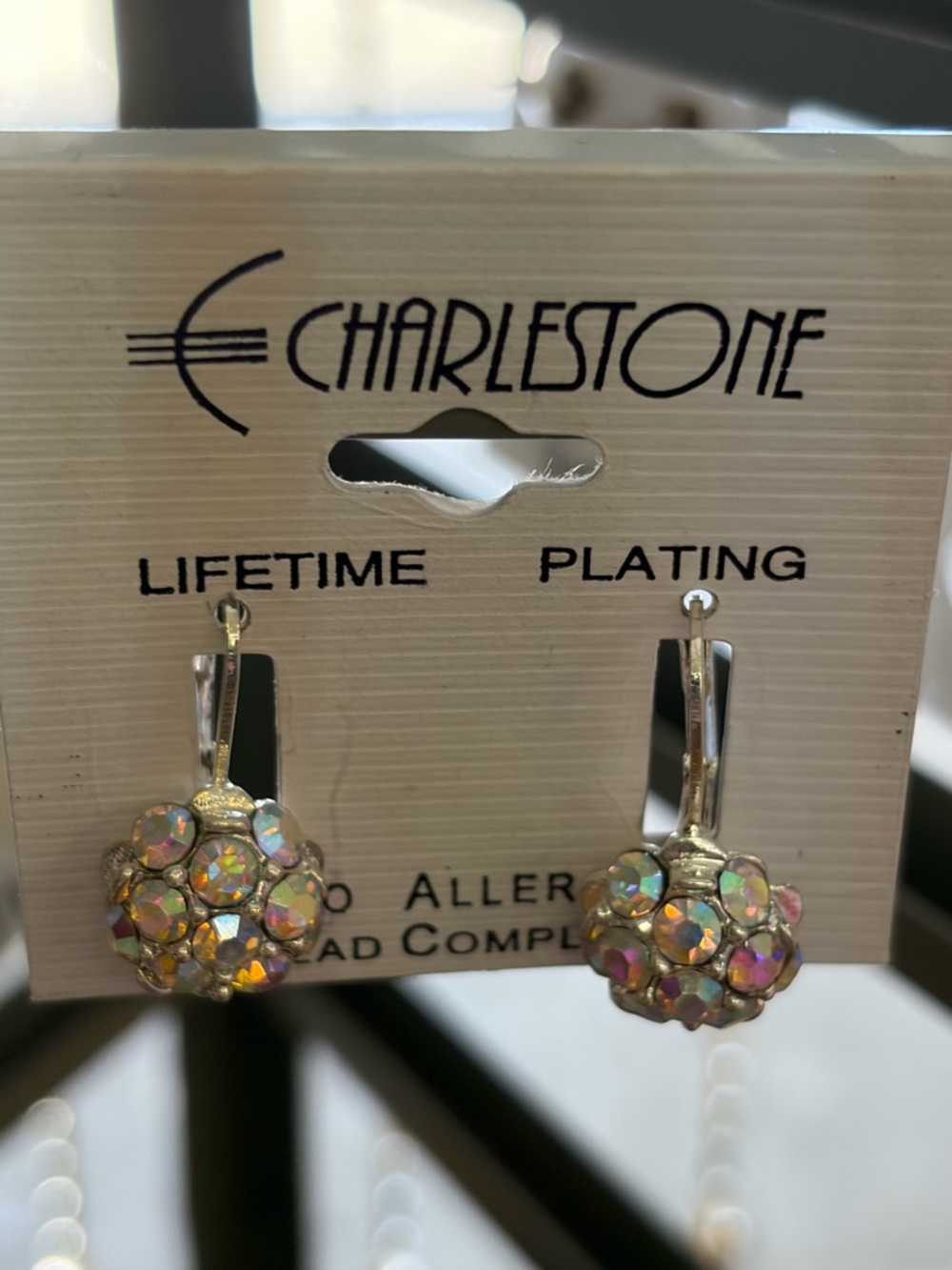 Charlestone Aurora Crystal Cluster Drop Earrings